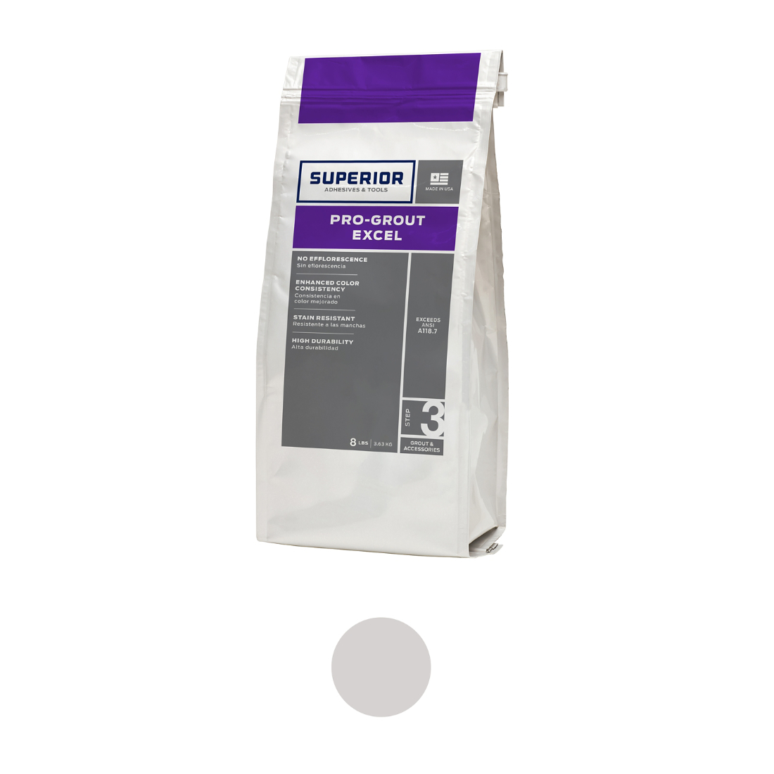Pro Grout Excel Whisper Grey 8lb