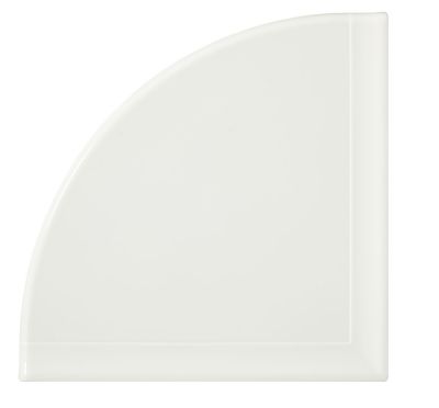 Restore 8 in. W Resin Wall Mounted Corner Shower Shelf Tile in White