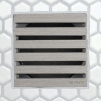 PlumBest Brushed Nickel Square Shower Drain Cover