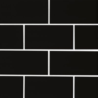 black wall tile texture