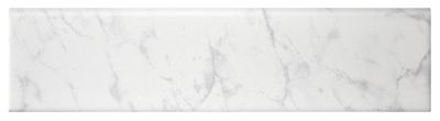 Carrara Gris Gloss Ceramic Round Edge Long Wall and Floor Tile - 4 x 16 ...