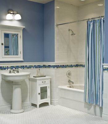 Высота плитки в ванной до покраски