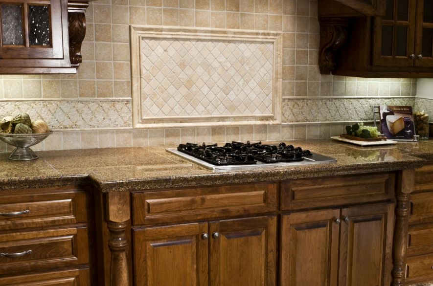 Kitchen backsplash.