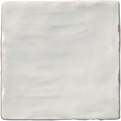 Riad White Ceramic Wall Tile - 4 x 4 in.