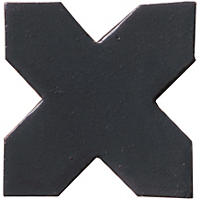 Thumbnail image of Zellige Charcoal Gloss Z01 Chabone Cross