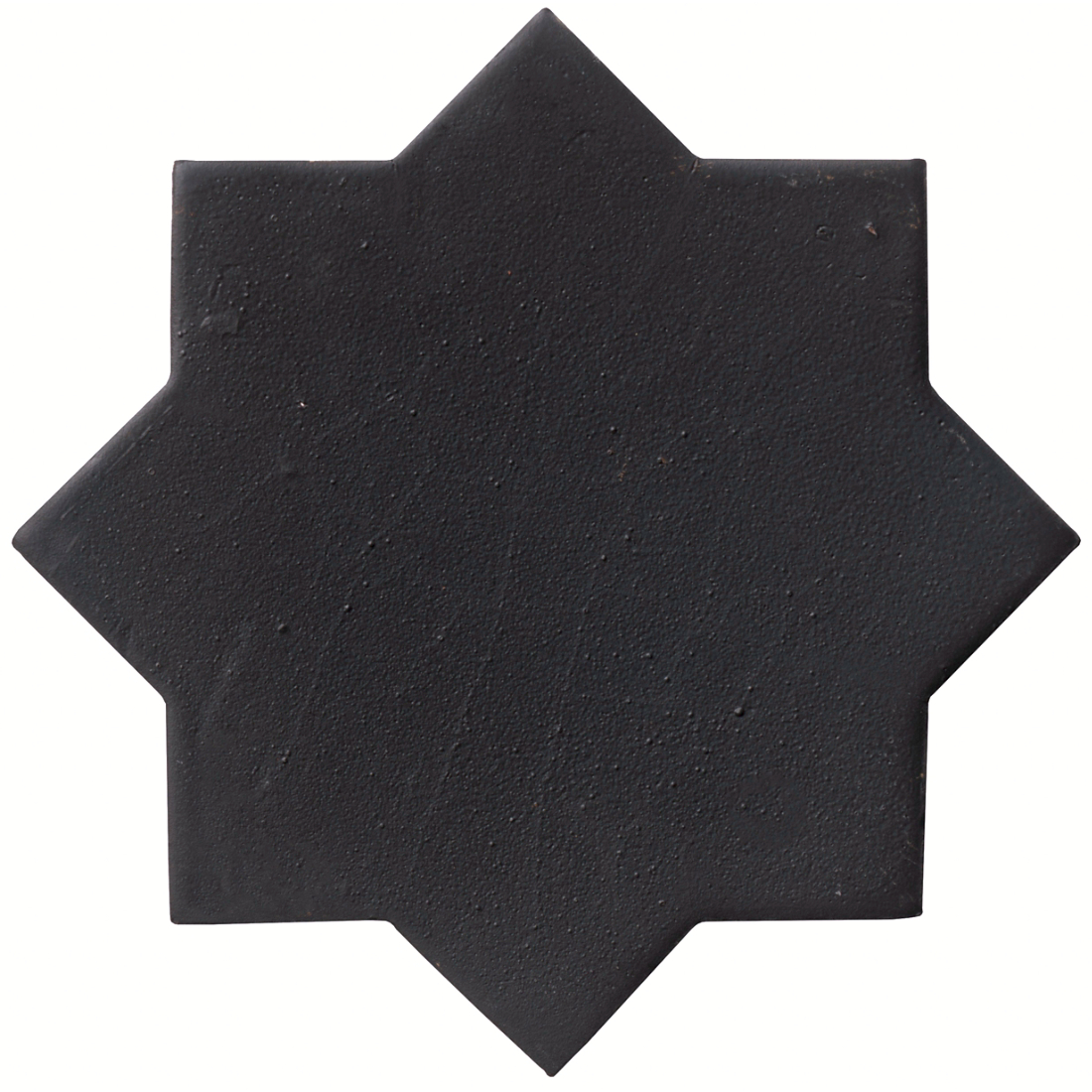 Zellige Charcoal Mat(Z-10) Chabone Star