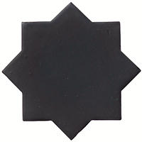Thumbnail image of Zellige Charcoal Mat(Z-10) Chabone Star