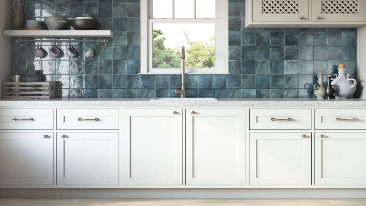 20 Kitchen Backsplash Ideas for White Cabinets | The Tile Shop, image size:1280x720