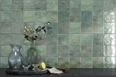 Marrakesh Pure Linen 6 x 6 Glossy Wall Tile from Garden State Tile