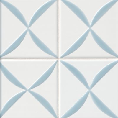 Aqua Art Michelangelo Sky Blue Mix Glossy Glass Tile