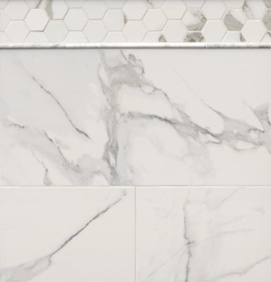 Fume White Ceramic Wall Tile - 12 x 24 in. - The Tile Shop