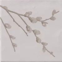 Laura Ashley Pussy Willow Dove Grey Wall Tile - 5 x 5 in. - The