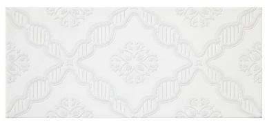 Chantilly White Macrame Ceramic Subway Wall Tile - 4 x 10 in. - The ...