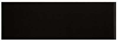 Imperial Black Gloss RES Ceramic Wall Trim Tile - 4 x 12 in. - The Tile ...