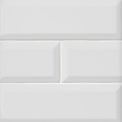 White Matte Ceramic Subway Wall Tile 4x12