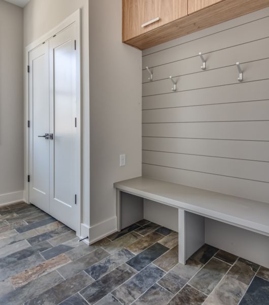 Flor floor tiles are perfect for a mudroom entryway