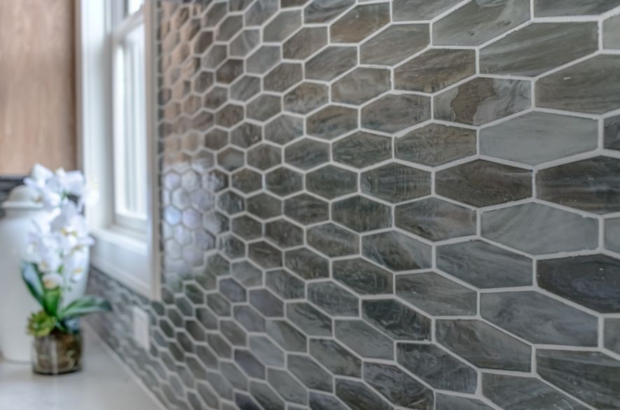 hexagon ceramic wall tiles. 