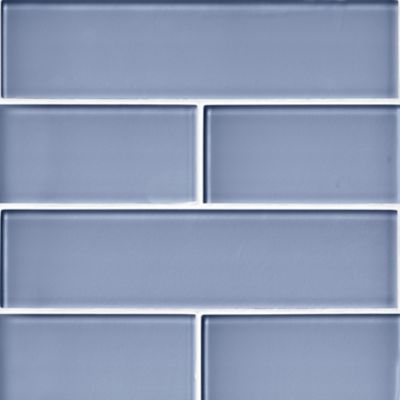 Glass Iridescent Electric Blue Subway Wall and Floor Tile - 2 x 12 in. -  The Tile Shop