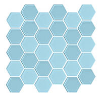 Thumbnail image of Glass Sky Blue (100-1100) Blend Hex 2"