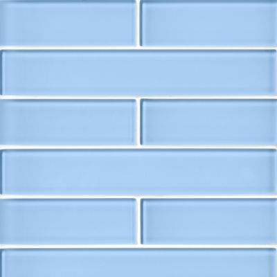 Glass Iridescent Electric Blue Subway Wall and Floor Tile - 2 x 12 in. -  The Tile Shop