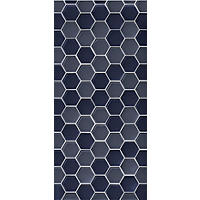 Thumbnail image of Glass Nautical Blue  Blend Hex2"