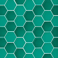 Thumbnail image of Glass Teal (245-1245) Blend Hex 2"