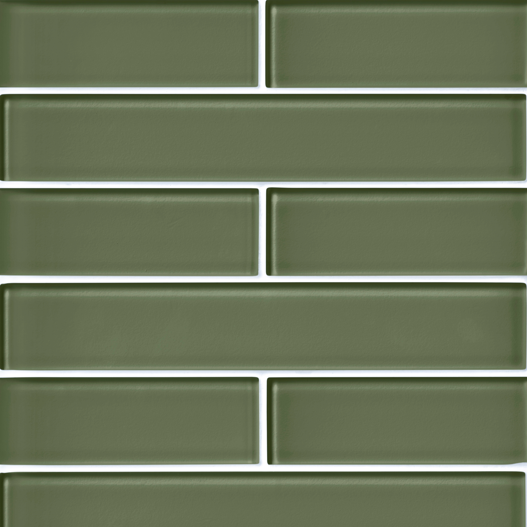 Glass Khaki Green (255) 5x30cm