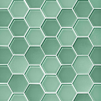 Backsplash Tile The, Green Hex Backsplash Tile