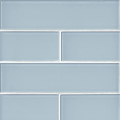 Glass Light Blu Subway Wall and Floor Tile - 3 x 12 in. - The Tile Shop
