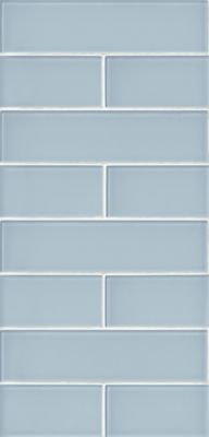 Glass Iridescent Electric Blue Subway Wall and Floor Tile - 2 x 12 in. -  The Tile Shop