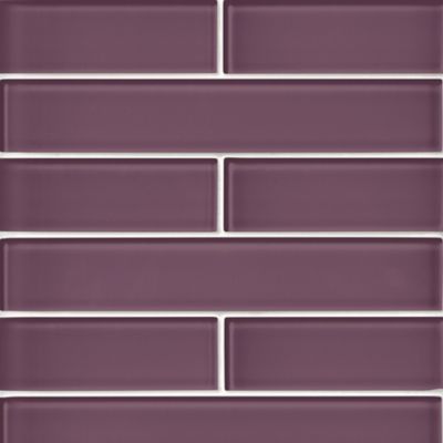 Glass Iridescent Electric Blue Subway Wall and Floor Tile - 2 x 12 in. -  The Tile Shop