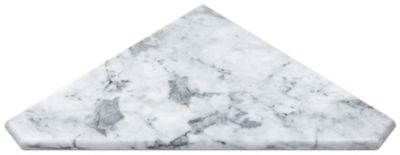 Carrara White Marble Corner Shower Shelf