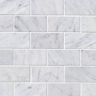 Firenze Carrara Polished Marble Amalfi Mosaic Tile - The Tile Shop