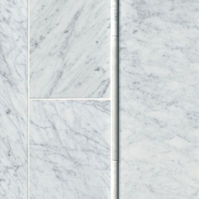 Firenze Carrara Honed Marble Wall and Floor Tile 8 x 20 in. - The Tile Shop