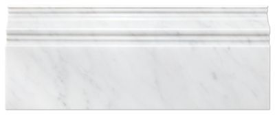 Carrara Grande WHITE Decorative Set-on skirtings for LVT Skirtings