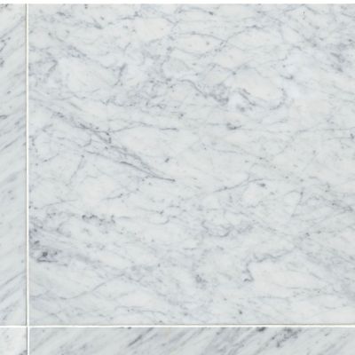 Firenze Carrara Polished Marble Floor Tile 18 x 18 in. - The Tile Shop
