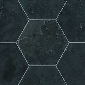 Noir Hon Hex Travertine Wall And Floor, Black Travertine Floor Tile