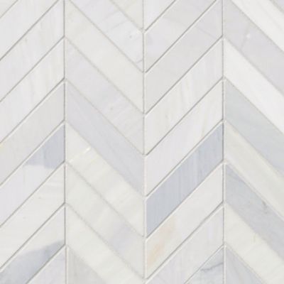 Victoria Grey Light Polished Chevron Marble Wall and Floor Tile - The ...