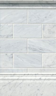 Firenze Carrara Honed Marble Wall and Floor Tile - 3 x 6 in. - The Tile Shop