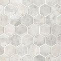 Siberian Pearl Brushed Hex Marble Mosaic Wall And Floor Tile 2 In The Tile Shop