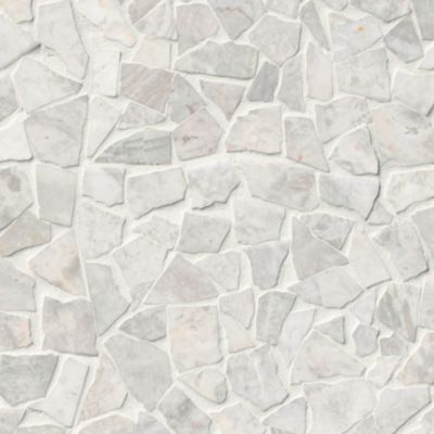 Siberian Pearl Brushed Marble Cobble Mosaic Wall And Floor Tile The Tile Shop