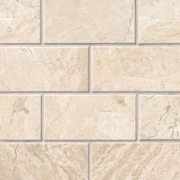 Queen Beige Tumbled Marble Wall and Floor Tile - 12 x 24 in. Queen Beige Tumbled Marble Wall and Floor Tile - 12 x 24 in.