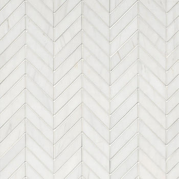 bianco puro honed marble chevron mosaic wall and floor tile