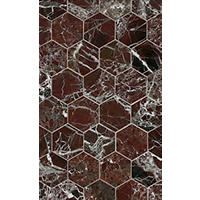 Thumbnail image of Rosso Marquina Pol Hex 5"