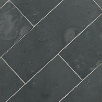 Colormatte Black Porcelain Wall and Floor Tile - 11 x 23 in.