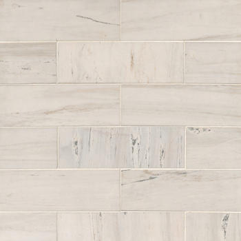 Royal Satin White Marble Subway Wall and Floor Tile - 4 x 12 in. Royal Satin White Marble Subway Wall and Floor Tile - 4 x 12 in.