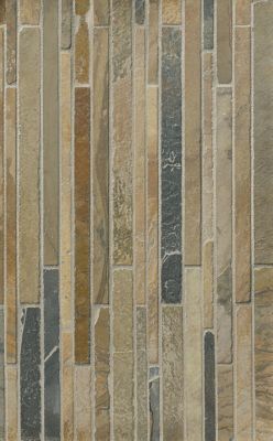 Mongolian Desert Corinth Slate Mosaic Wall and Floor Tile - 12 x