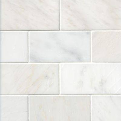 Carrara white marble stone texture tile Wall Mural | Seamless Standard