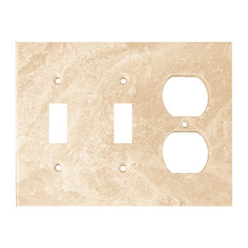 Ideastix/SwitchStix Outlet Covers Tan Brush Marble 