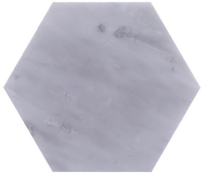 5 Carrara Hexagon Marble Peel and Stick Tile